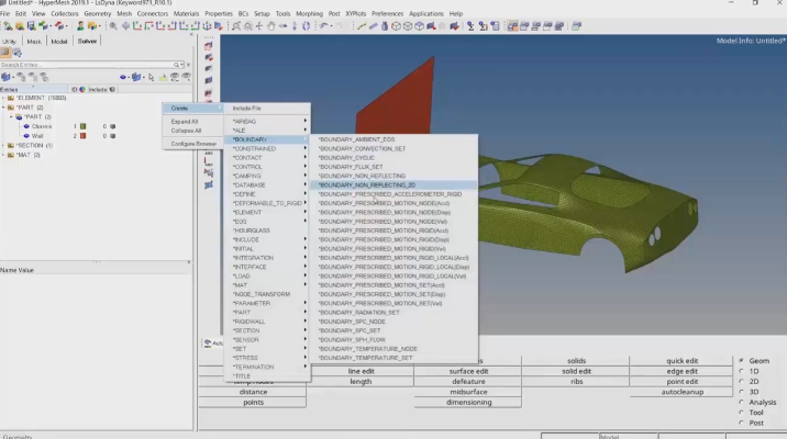 hypermesh只显示3d网格